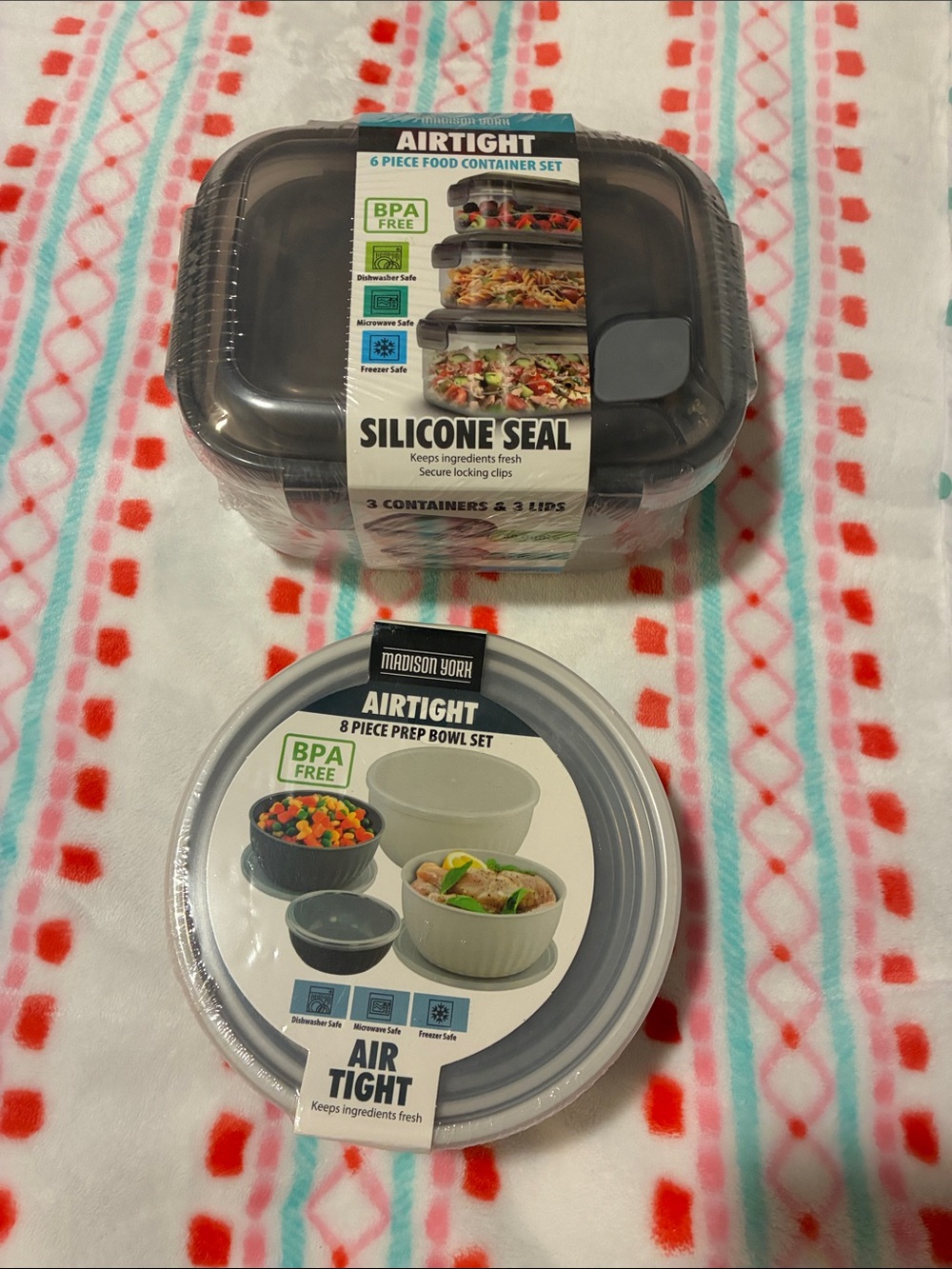 New Madison York Silicone Seal and Air TightFood Storage Containers  14 Pieces